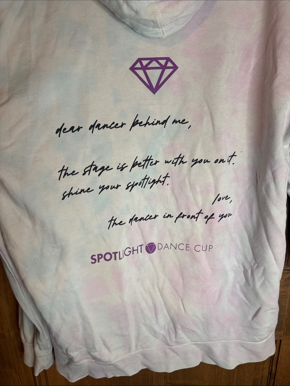 Adult Spotlight Dance Tie-Dye Hoodie - Purple & Pink